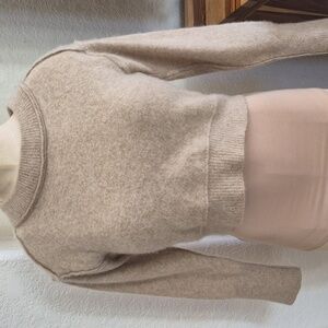 Free People, 100% Cashmere Mock Neck, Crop Sweater Sz Small